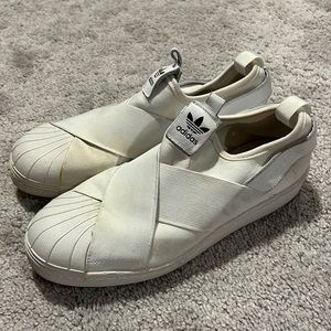 Adidas stretch slip on sneakers